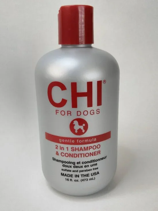 CHI for Dogs Gentle Formula 2-in-1 Shampoo and Conditioner, 16 fl oz sealed