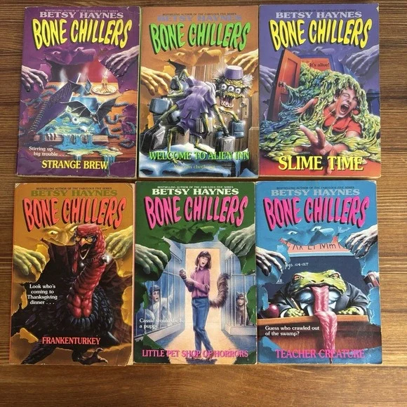 Betsy Haynes Bone Chillers Lot‎ 6 Slime Time Teacher Creature Frankenturkey