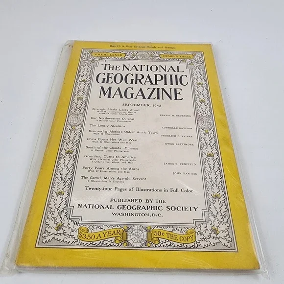 National Geographic Magazine September 1942 No‎ Insert