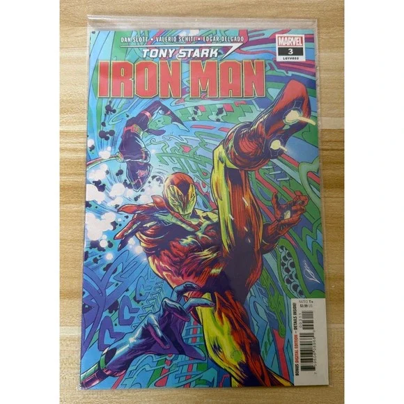 Tony Stark Iron Man #3‎ Marvel Comics Dan Slott Valerio Schiti Edgar Delgado