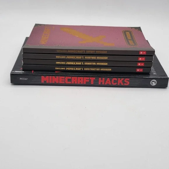 Megan Miller Minecraft Hacks & Mojang Handbooks Set‎ 5 Books Hardcover Excellent