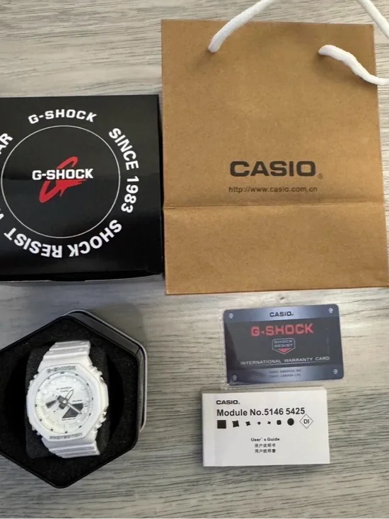 Casio G-Shock Men’s White and Black Sport Watch