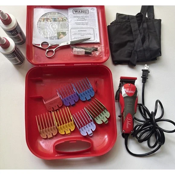 Wahl Deluxe U-Clip  Professional Animal Clippers Dog Pet Grooming Kit