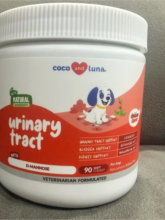 Coco and Luna Urinary Tract Support Soft Chews - Chicken Flavor