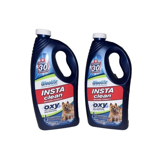 (2) Woolite Insta Clean Oxy Pet Formula | Full-Size Machine Cleaner | 32 oz.