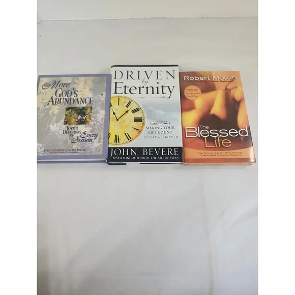 Lot Of 3 Christian‎ Books Blessed Life Driven By Eternity God's Abundance