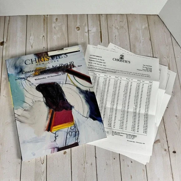 Christie's Contemporary Art Auction Catalog Part II 1997 Warhol Basquiat