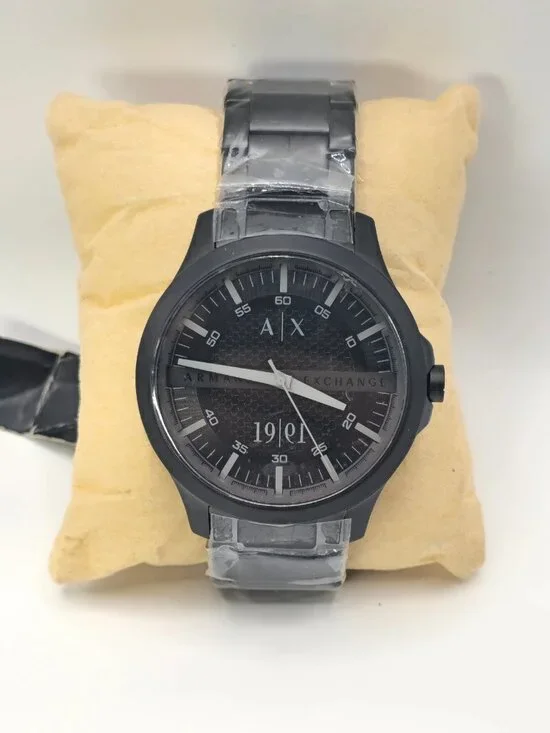 Armani Exchange Men's Black Stainless Steel Chronograph Watch AX2164