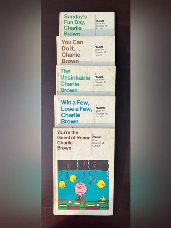 PEANUTS BOOKS LOT Of 5 - Charlie Brown Hardcover Charles M. Schulz 1965-1974