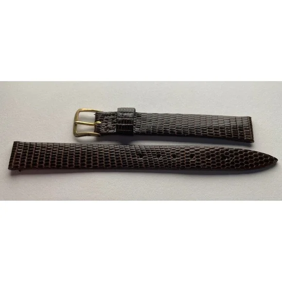 11mm Watch Band‎ Genuine Royal Lizard Brown Made In Canada