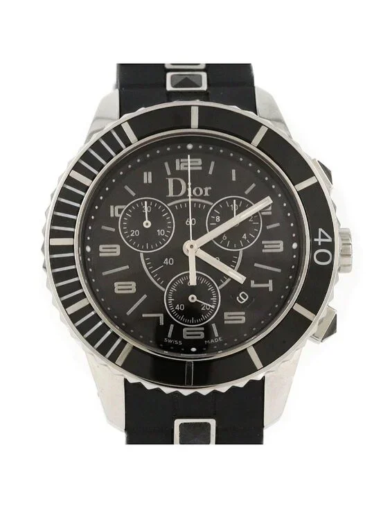 Dior Crystal Chrono SS Quartz Watch