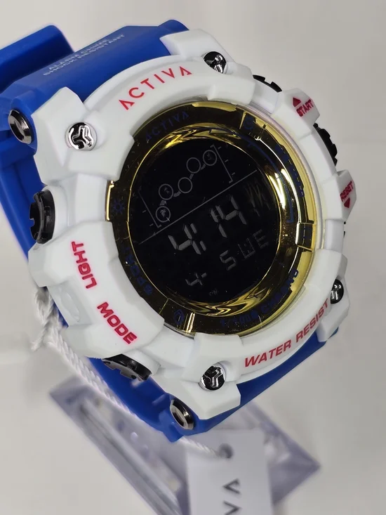 Activa Summit X Invicta Unisex Digital Watch - 50mm. Blue, Yellow (ACW8082-013)