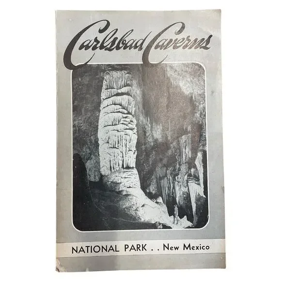 1950 Carlsbad Caverns National Park Booklet Souvenir New Mexico Queens Chamber‎