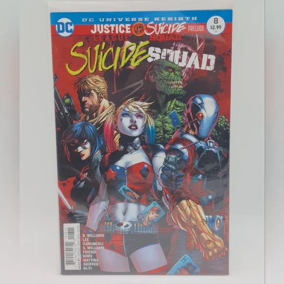 Justice League vs Suicide Squad Comic Book #8 2017 Harley Quinn Cover