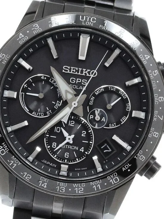 SEIKO Astron SBXC037/5X53-0AB0 GPS black Dial Solar Powered Radio Men's_966749