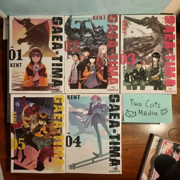 📚 GAEA-TIMA Vol. 1-5 Official English Manga Bundle Kodansha