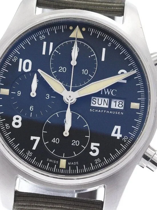 IWC SCHAFFHAUSEN Pilot watch spit fire IW387901 Chronograph AT Men's_973380