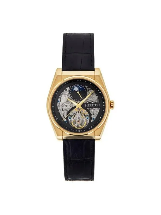 NWT Heritor Daxton Black Dial Men's Watch