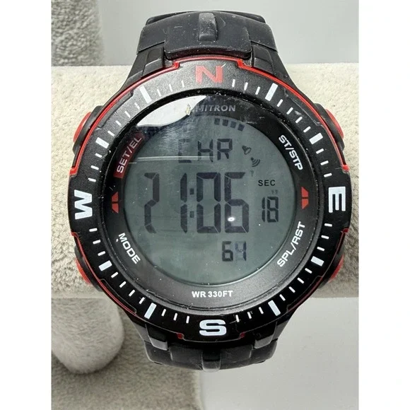 Armitron Pro-Sport 40/8391 New Battery Mens‎ Digital Watch 50MM 8.5