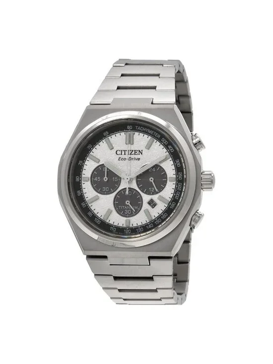NWT Citizen Zenshin Chrono Chronograph Silver Dial Men's Watch