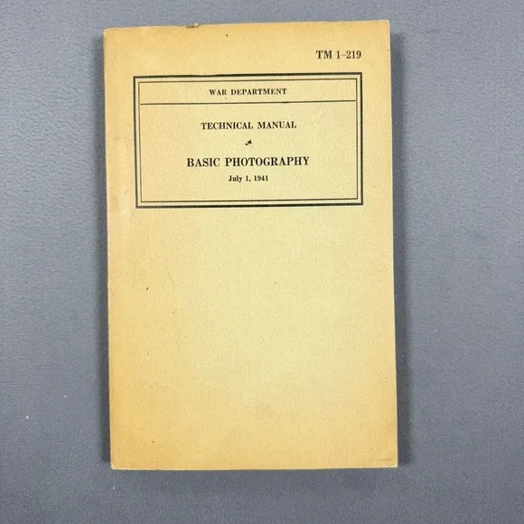 Vintage 1941 Basic Photography Instructional Guide Book Optics & Darkroom 1941