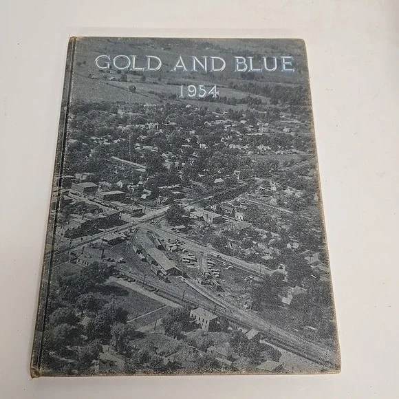 1954 MITCHELL, INDIANA‎ HIGH SCHOOL YEAR BOOK GOLD AND BLUE