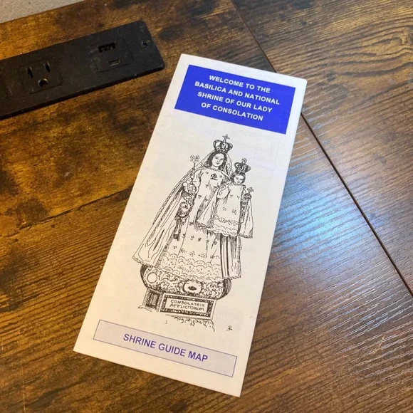 Our Lady of Consolation Shrine Guide Map Brochure Ohio Catholic Mary Marian