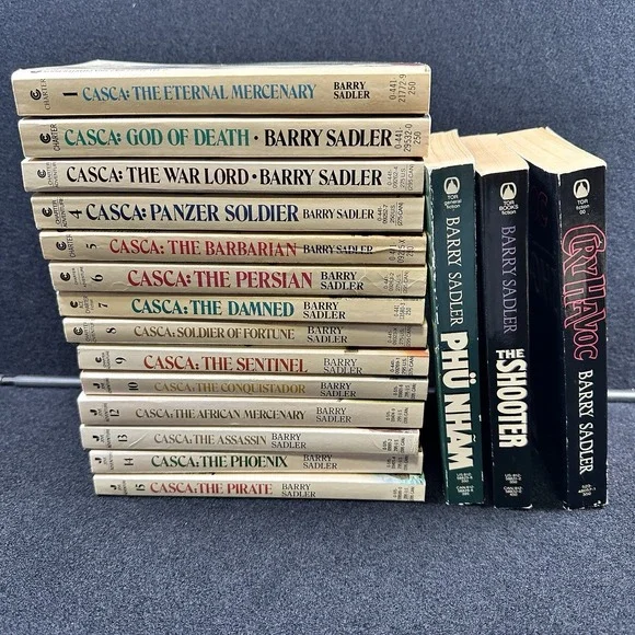 CASCA Barry Sadler #1-10 #12-15 + 3 Novels Vintage Paperback Lot 17 Books
