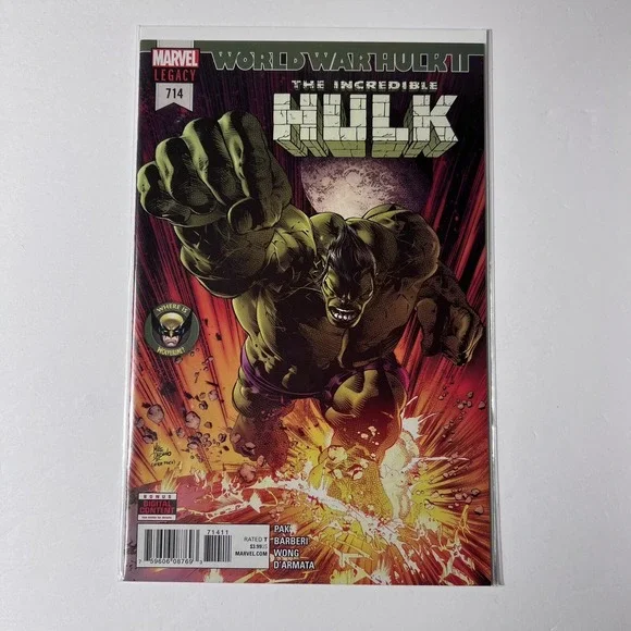 Incredible HULK #714 World War Hulk‎ II Marvel Comics Legacy 2018