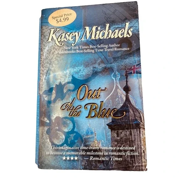 Out Of The Blue‎ by Kasey Michaels 1995 Paperback Regency Time Travel Romance