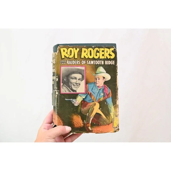 Vintage 1946 Roy Rogers and the Raiders of Sawtooth Ridge Whitman Hardcover Book