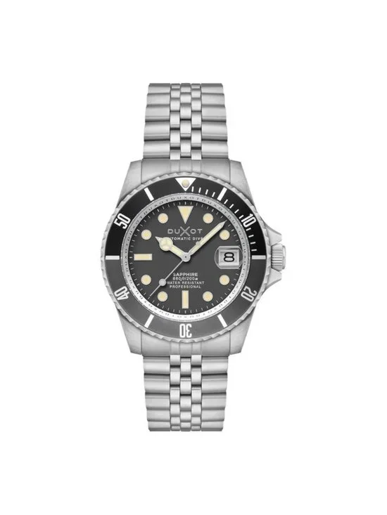 NWT Duxot Atlantica Diver Grey Dial Men's Watch