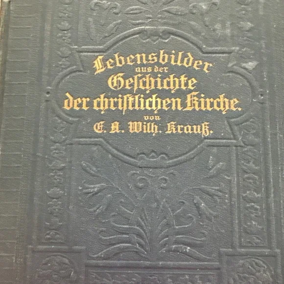Pictures Life History Written Church Book Krauss Lutheran German Language 1910