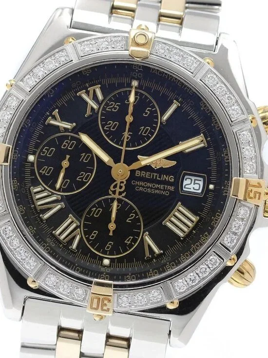 BREITLING Crosswind B13355 YG2 tone chronograph Automatic Men's Watch_965272