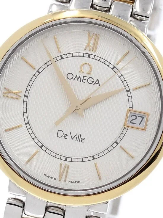 OMEGA De Ville Prestige 7314.31 Date Silver Dial Quartz Men's Watch_967204