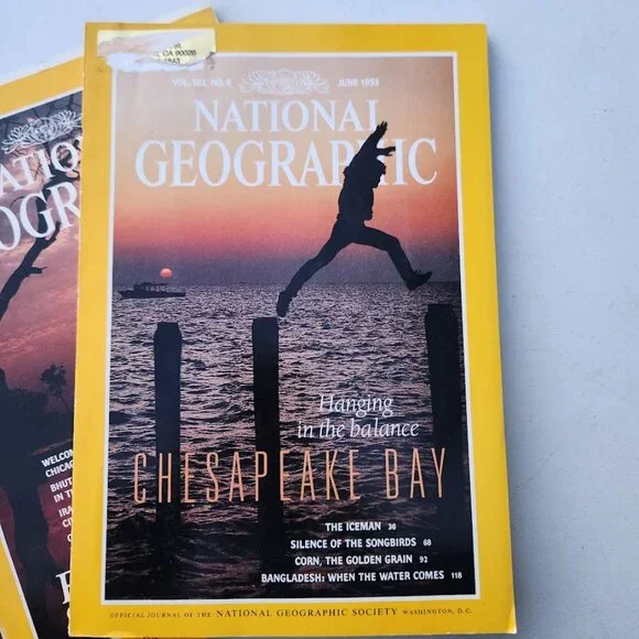2X Vintage National Geographic Magazine Bundle Set Magazines Random 2 Magazines