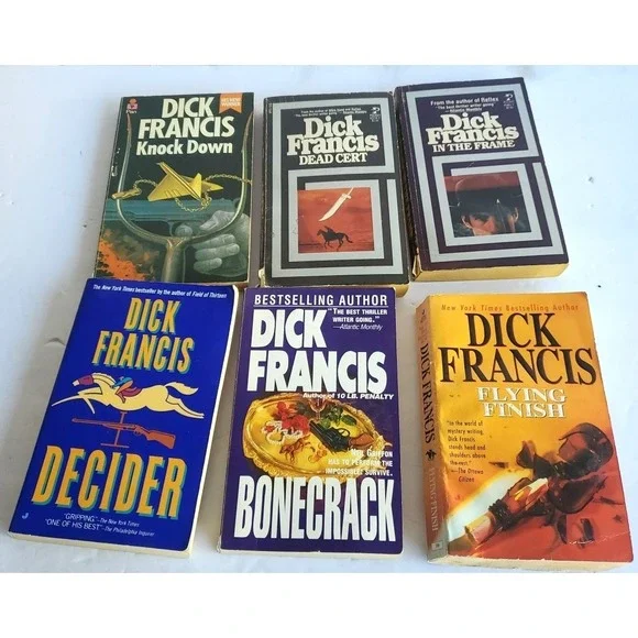 Dick Francis‎ Book Horse Racing Crime Thrillers Lot 6 PB Vtg 70's