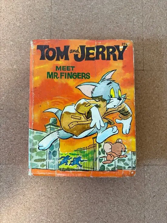 Tom and Jerry Meet Mr. Fingers Whitman Big Little Book #2006 Vintage Hardcover