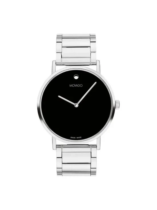 NWT Movado Signature Quartz Black Dial Unisex Watch