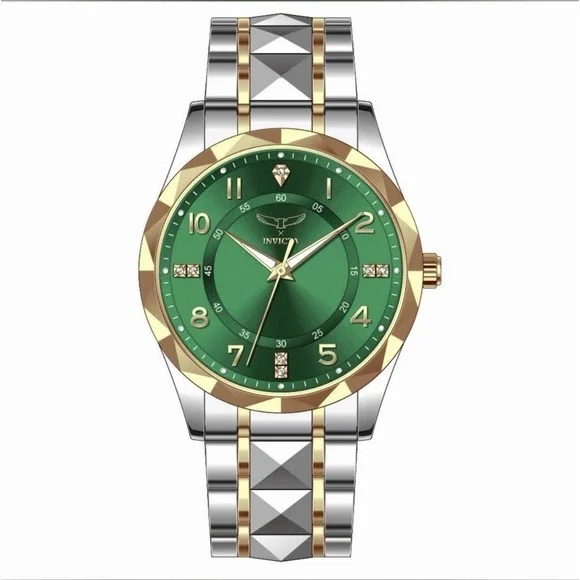 Invicta Specialty I by Invicta Men's Watch 41mm Two Tone w/Green Dial 69025‎ New