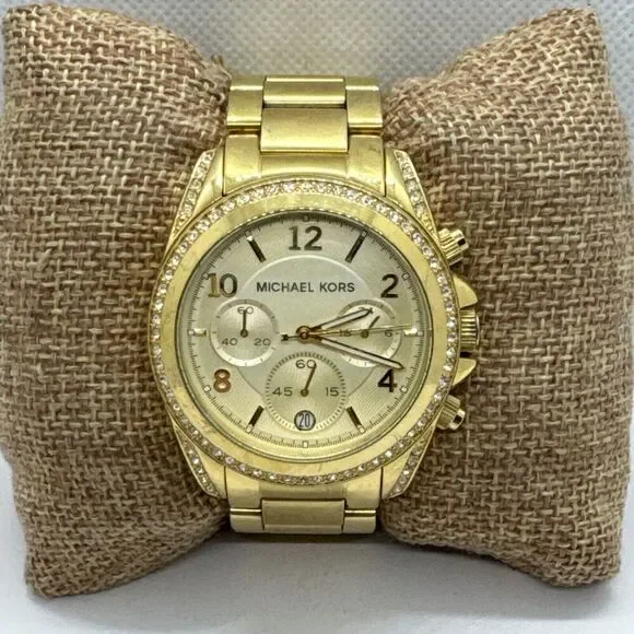 Michael Kors Blair MK5166 Women's Gold Stainless Steel Analog Dial Watch JNA594