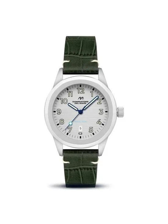 NWT Dominatore Del Mare Aqua Sicura Quartz White Dial Men's Watch