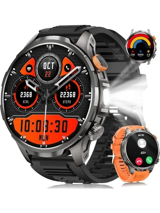 Military Smart Watch for Men, 1.91'' Fitness Tracker, 100+ Sport Modes