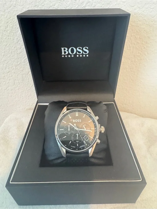 Boss Hugo Boss Black and Silver Men's Chronograph Watch