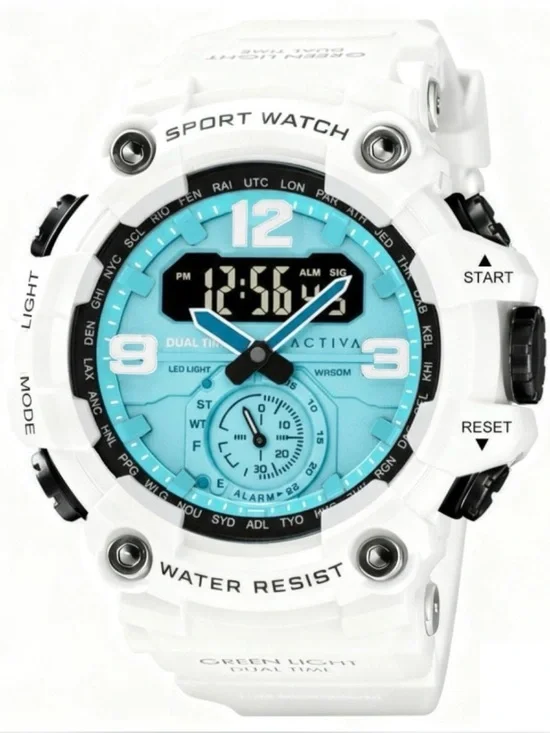 Activa Vextron Light Dual Time Men's Sport Watch (Model: ACW1637-006)