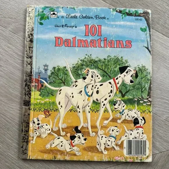 Little Golden Book 101 Dalmatians Book Disney 1985