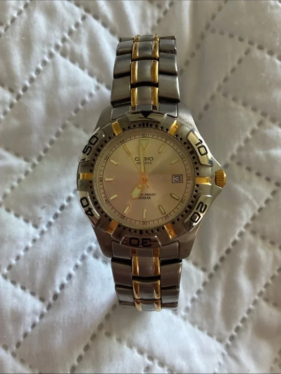 Casio Two-Tone Men's Stainless Steel Watch - Silver & Gold