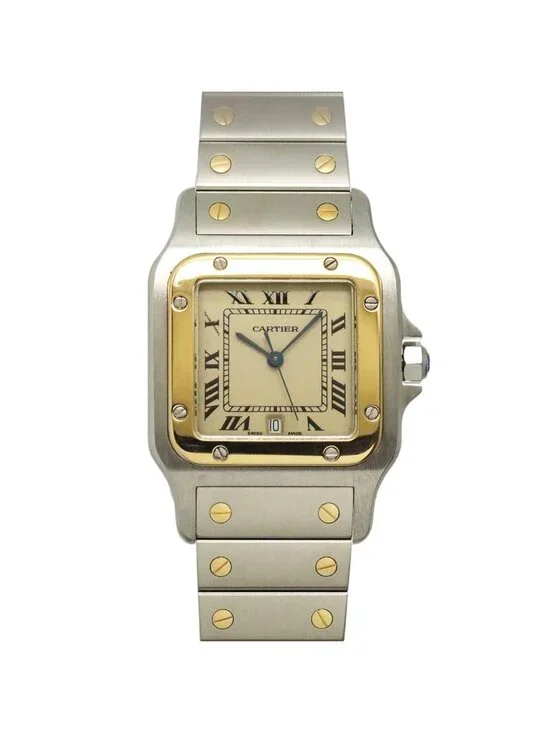Cartier Santos Galbee LM Watch Date Yellow Gold