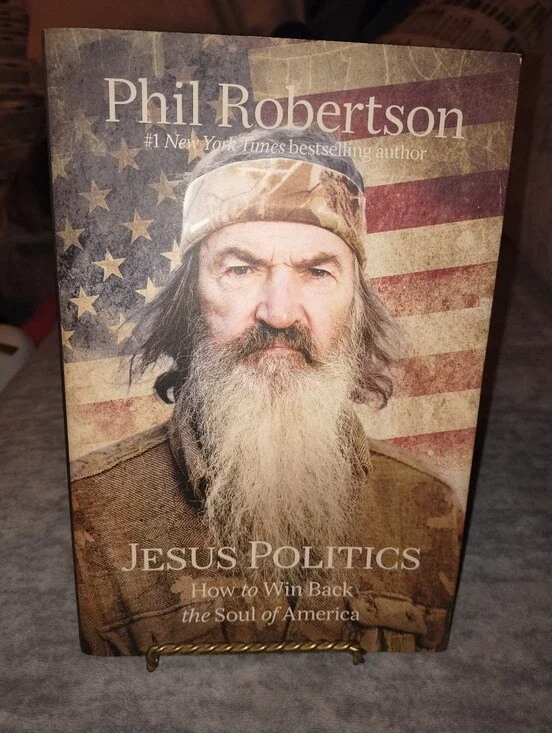 'Jesus Politics' Decorative Book Cover - Brown