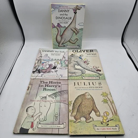 Lot of 5 Vintage Syd Hoff I Can Read Hardcovers